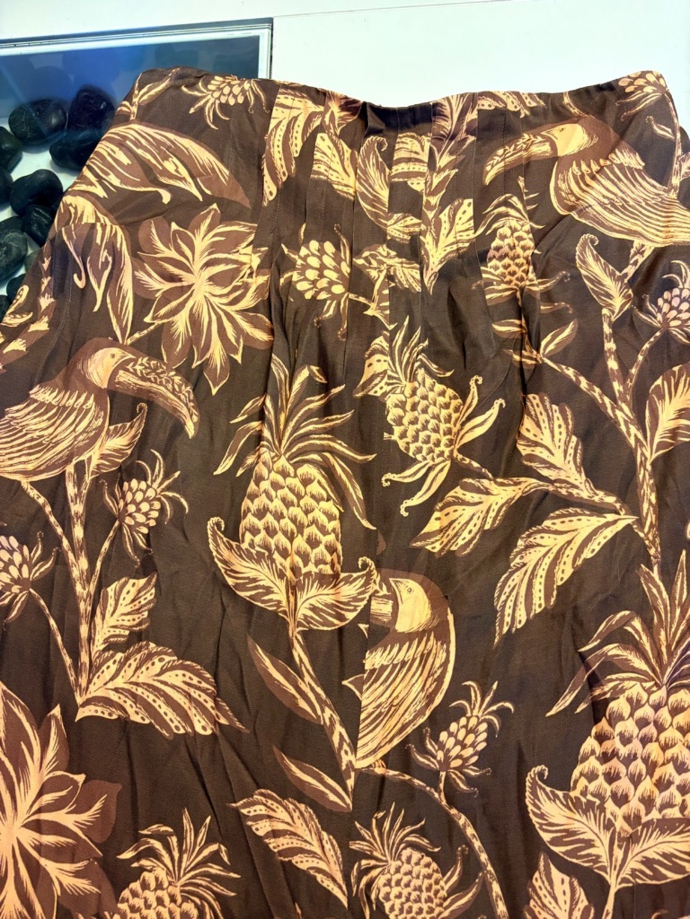 FARM Rio Brown Botanical-Print Wide Leg Pants - Picture 5 of 15